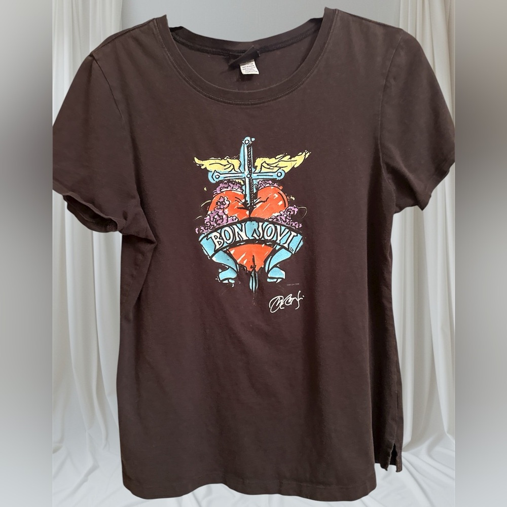 Vintage 2008 Bon Jovi x Hard Rock Cafe Tampa T-Shirt Signature Series 26 Medium